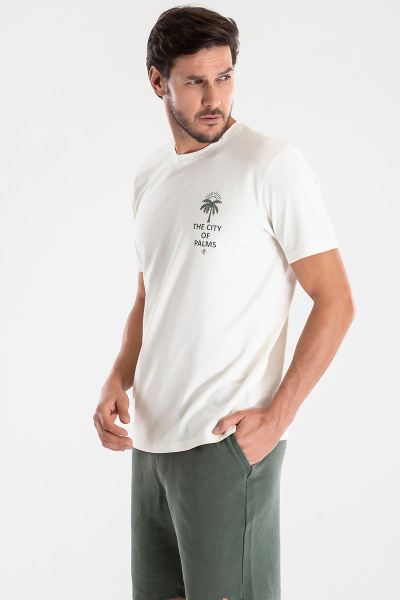 【ホワイト（10）】East Hampton Relaxed SS Tee Camiseta Streetwear Oversized Off White Premium THESAINT