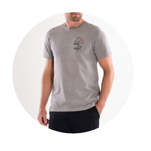 camisa masculina cinza